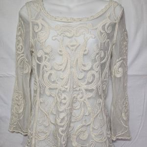 Express Sheer Lace Top 2000s